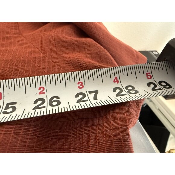 Van Heusen Short Sleeve Button Up Shirt, Burnt Orange, Men's Size XXL - Picture 12 of 12